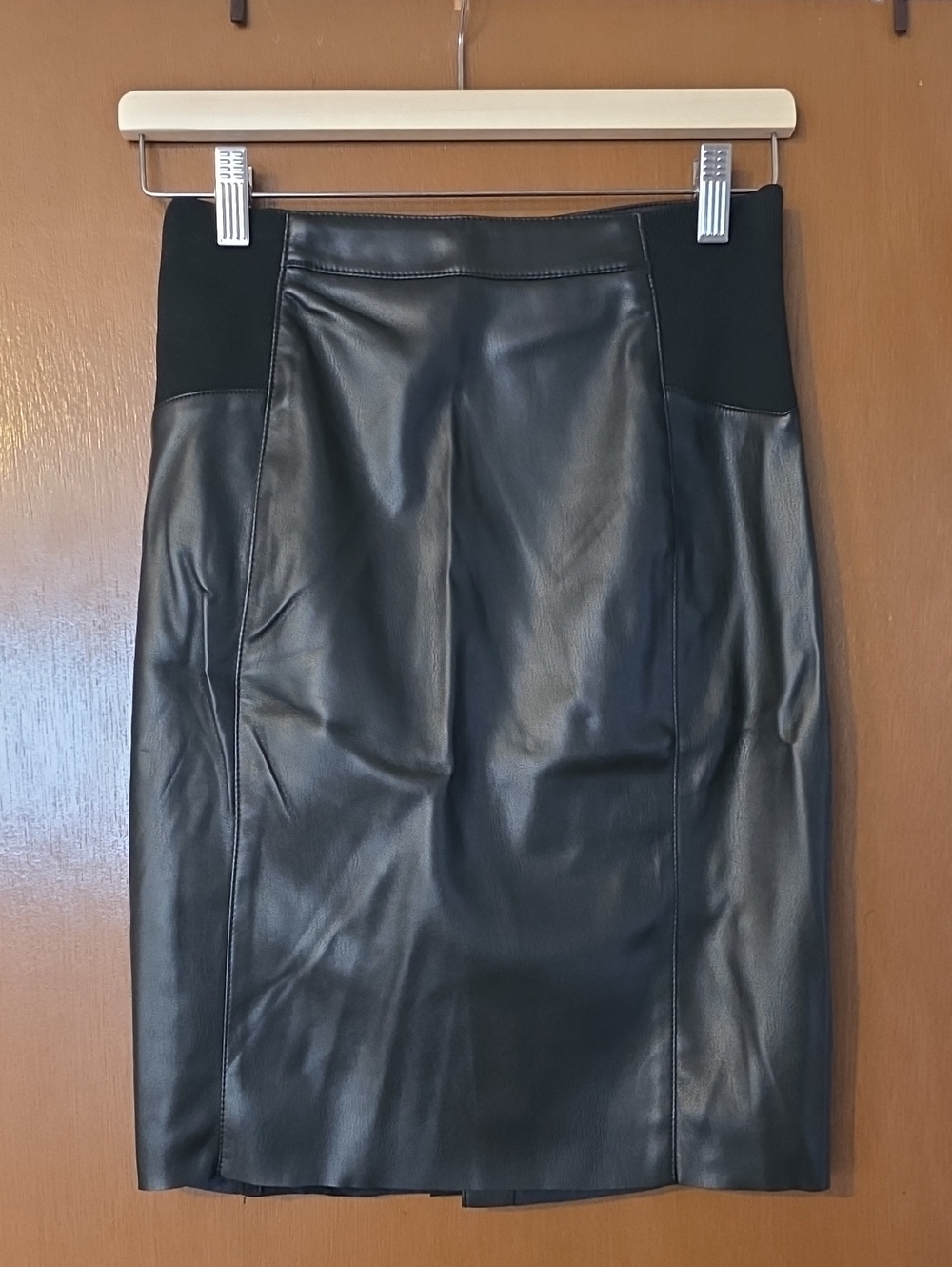 Vera Moda Black Faux Leather Pencil Skirt - Classic Women’s Workwear